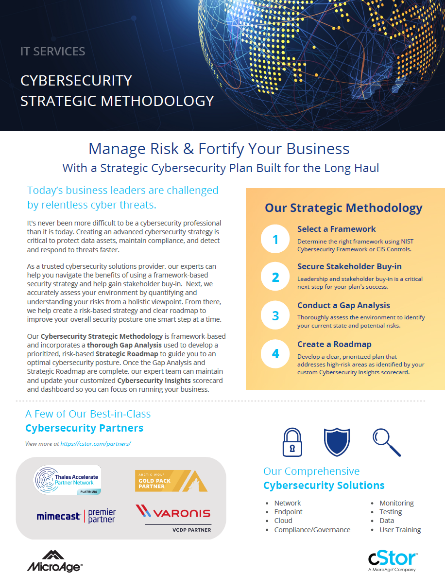 Thumbnail image for Cybersecuirty Strategic Methodology brochure